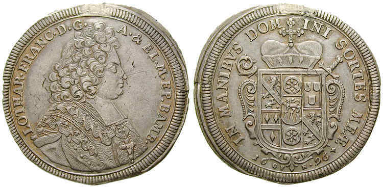 Bamberg: 1 Taler 1696<br>Lothar Franz von Schönborn