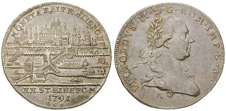 Regensburg: Regensburg, 1/2 Taler 1791